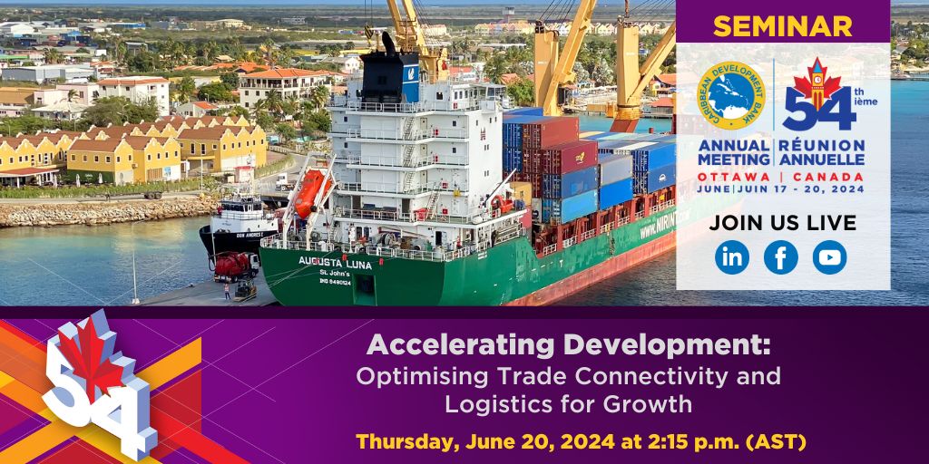 Postcard with information on the logistics seminar