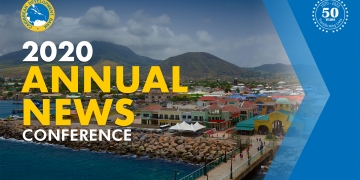 Caribbean port with event tile superimposed over it