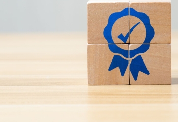 image of box with quality checked stamp