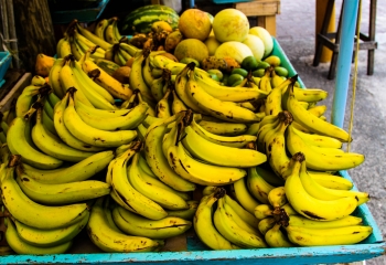 Tray of bananas