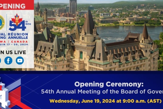 54th Annual Meeting Opening Ceremony 